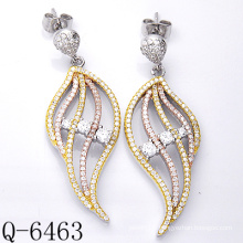 925 Silver Micro Pave CZ Jewelry Earrings (Q-6463)